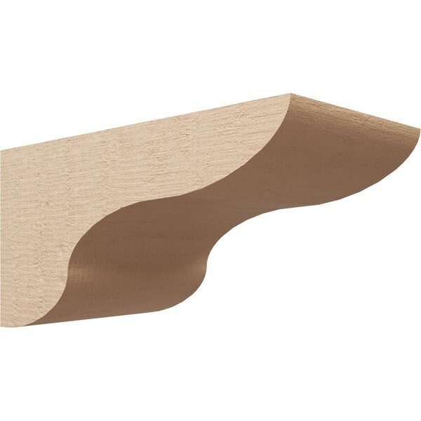 12in. W x 24in. D x 12in. H Series 3 Wide Carmel Rough Cedar Woodgrain TimberThane Corbel, Prmd Tan, Ekena Millwork, Mfr#: CORUR12X24X12CARRCPR